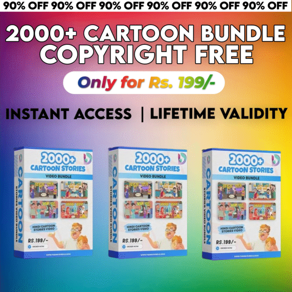 2000+ Cartoon Stories Video Bundle